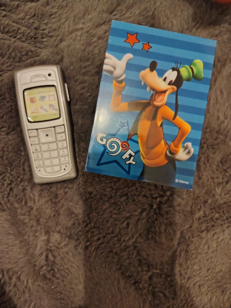 Toy phone and Disney nightlight