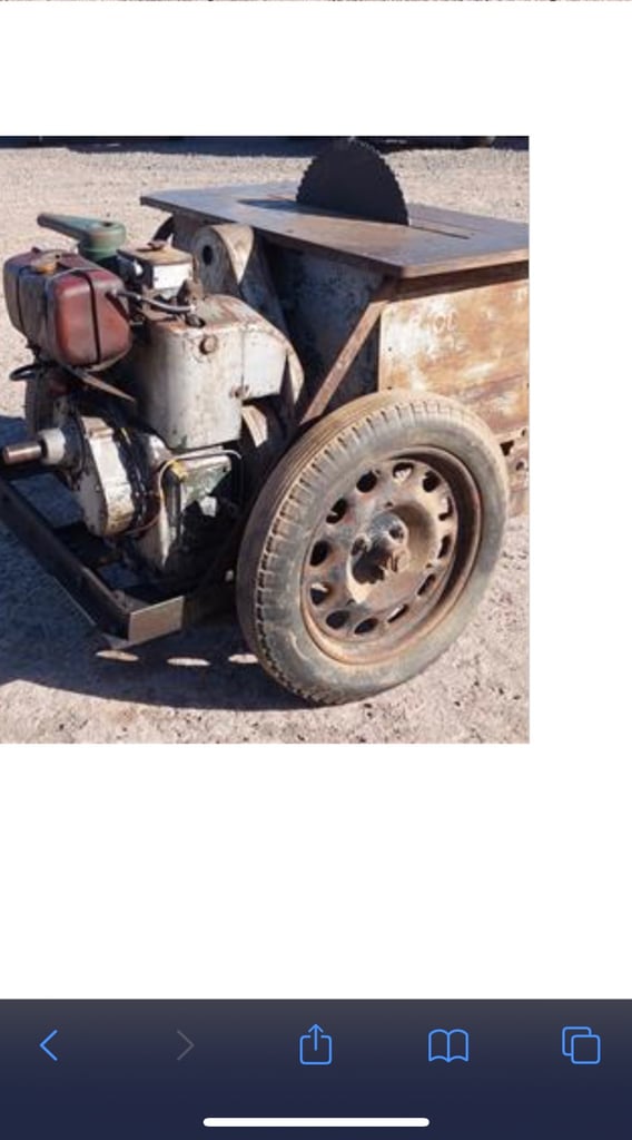 Diesel saw bench