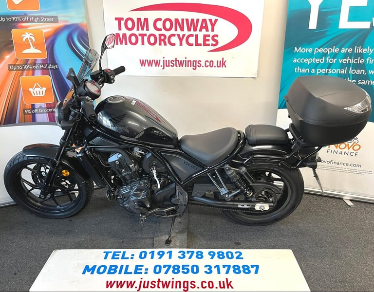 Honda CMX1100 REBEL DCT, 2022(22), ONLY 5,165 MILES, FSH, IMMACUALTE BIKE, £6895