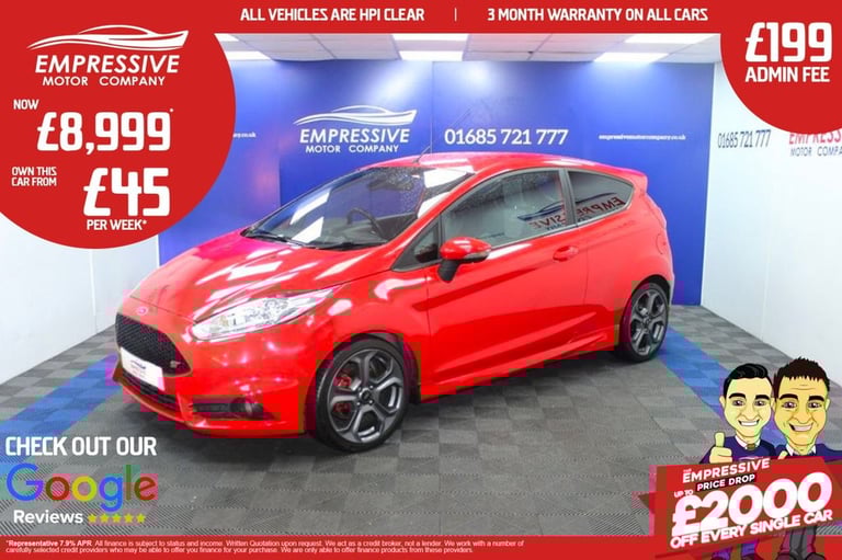 image for 2017 17 FORD FIESTA 1.6T ECOBOOST ST-3 HATCHBACK 3DR PETROL MANUAL EURO 6 (182 P