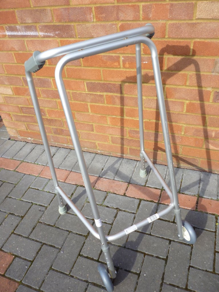 Mobility pair of fully adjustable crutches,walking frame on wheels & fully adjustable walking stick.