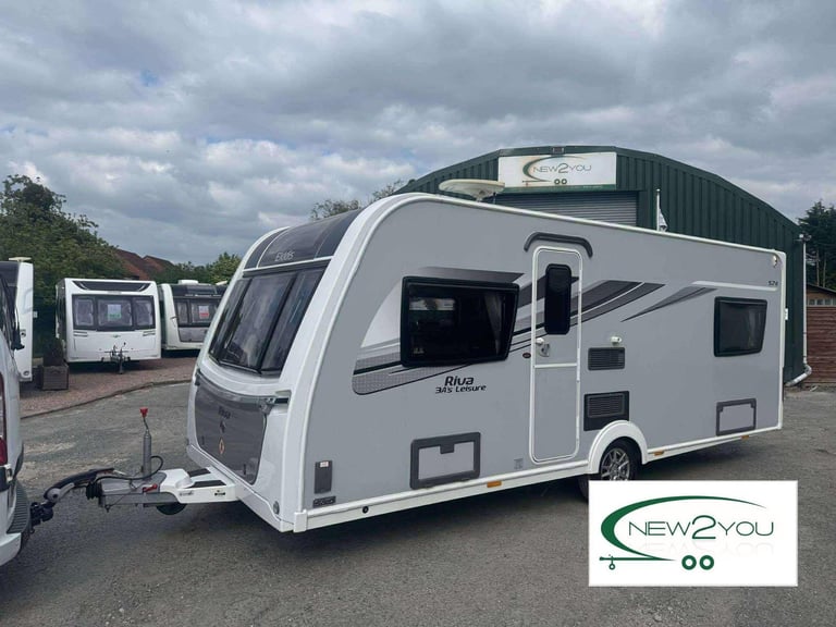 image for 2019 Elddis Riva 574 4 berth SPECIAL EDITION Fixed Singles Caravan - STOCK E095