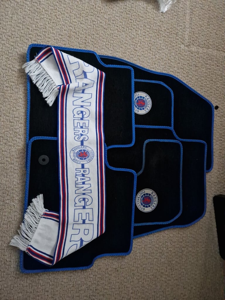 Black rangers car mats with scraf