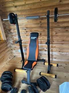 Mirafit home weights and bench