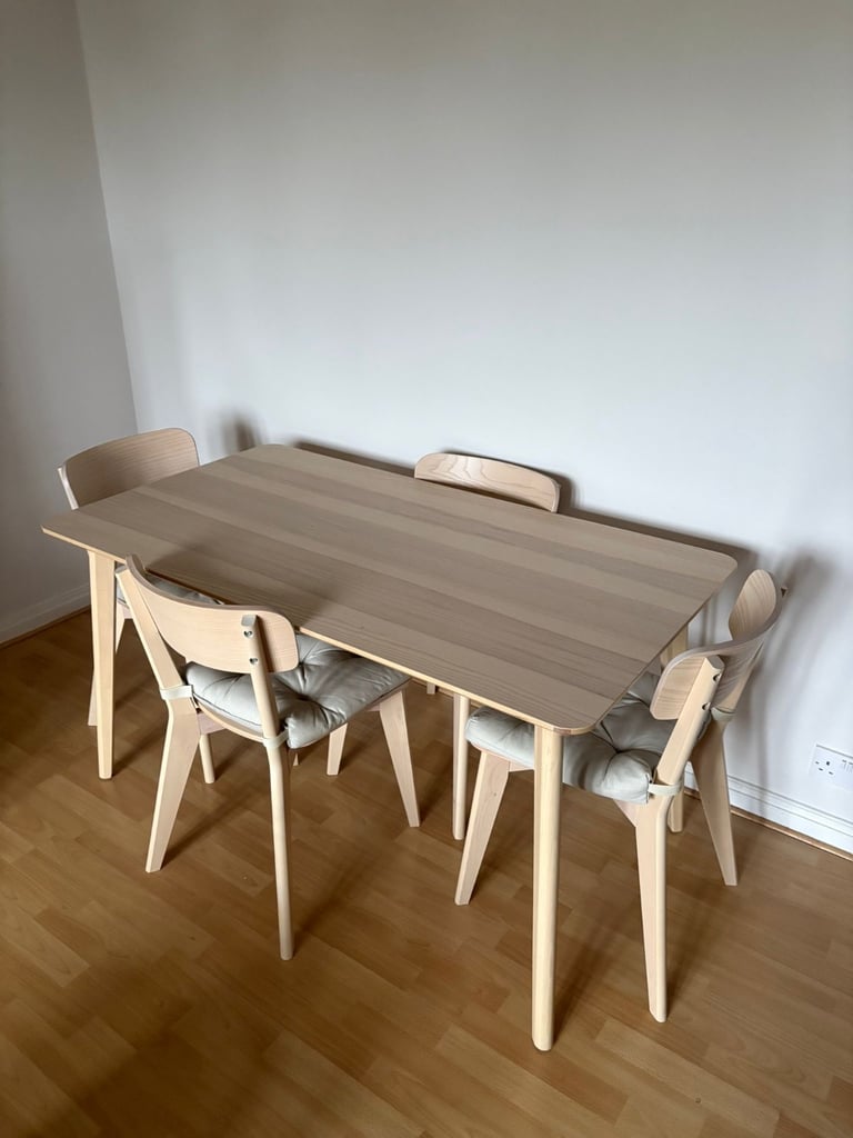 image for Dining table + 4 chairs