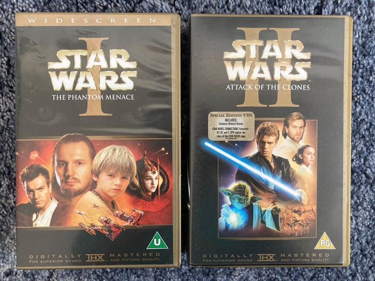 image for VHS set: Vintage Star Wars Episode 1 and 2 – post or collect