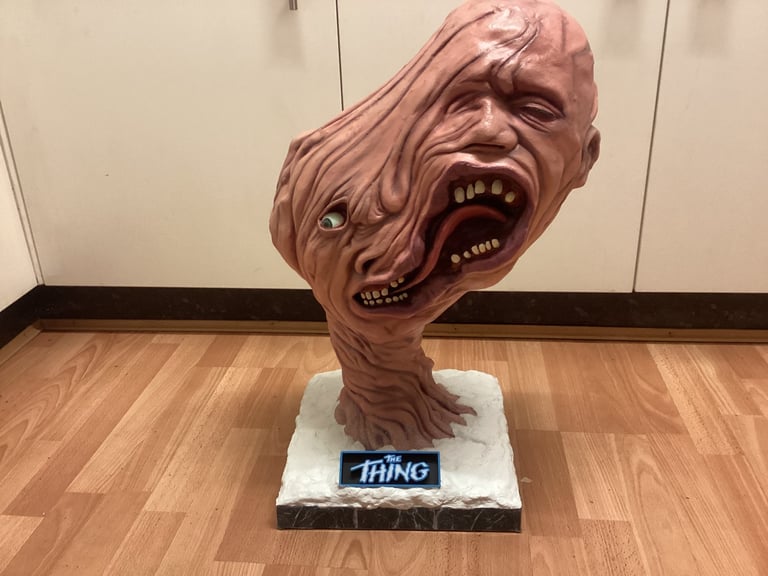 image for Split head from the thing movie life size statue