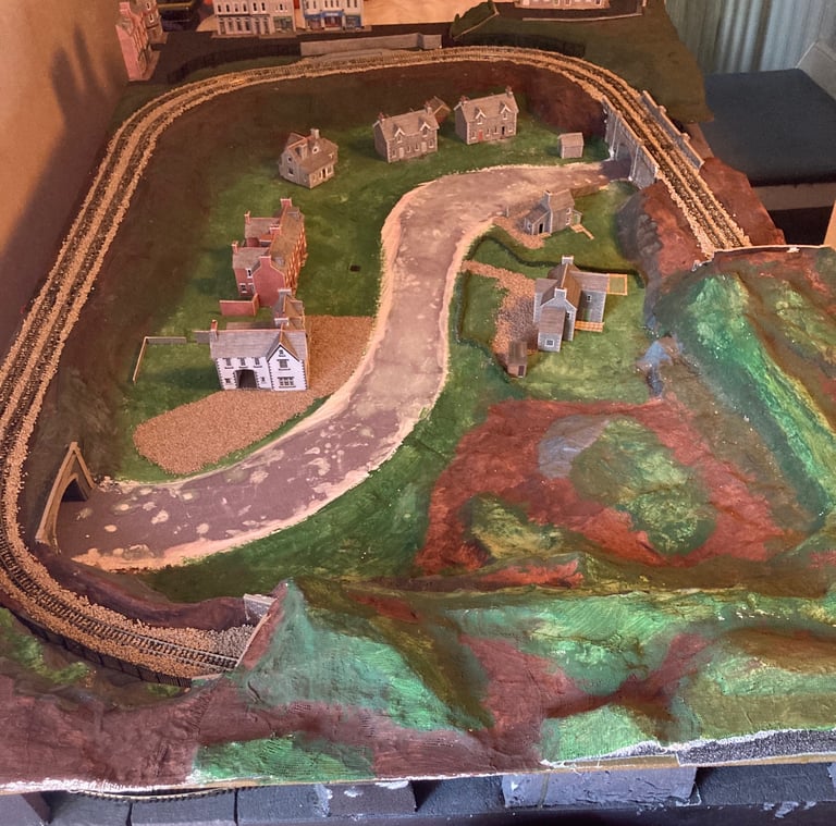 N gauge model railway layout