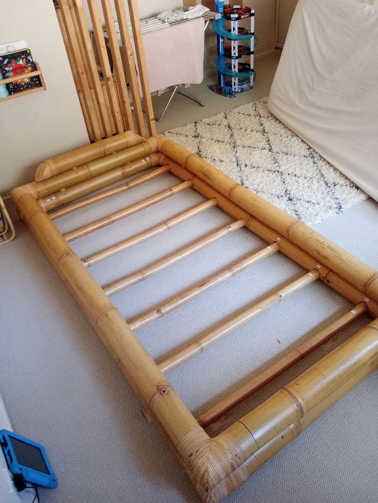 Bamboo futon single bed frame 
