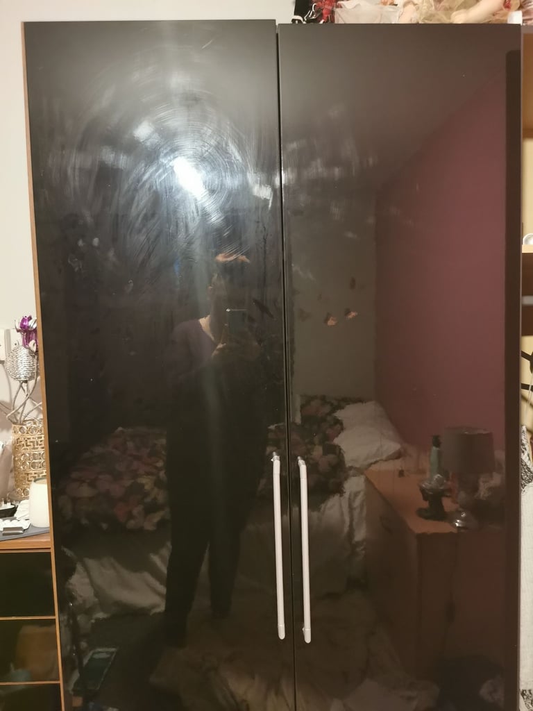 image for Black door wardrobe