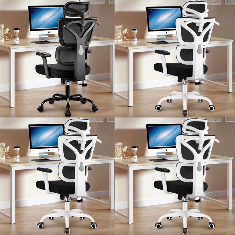 Office & Gaming Chair, High Back Ergonomic Reclining Desk Chair, Big & Tall, Comfy Home Office