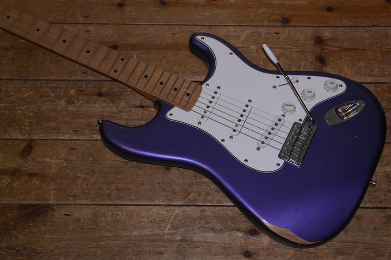 2021 Fender Mischief Maker Limited Edition Road Worn Stratocaster nitro cellulose finish