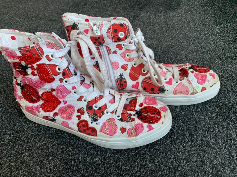image for Lelli Kelly Ladybird canvas boots, size 5 / 38