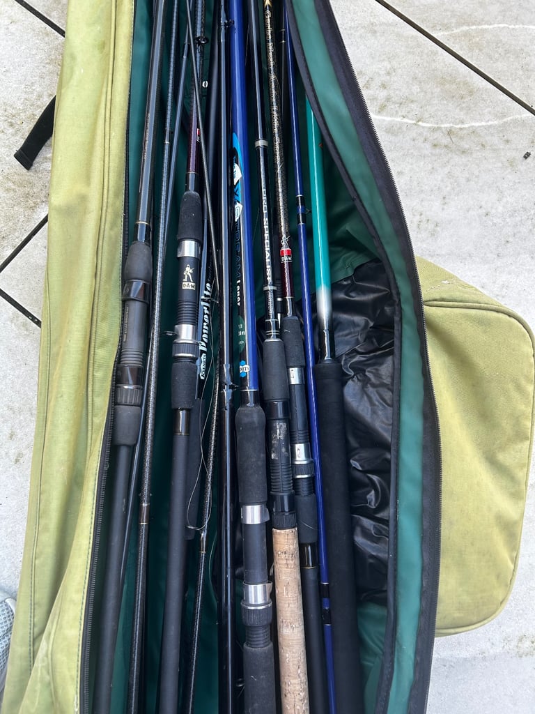 Fishing rods.
