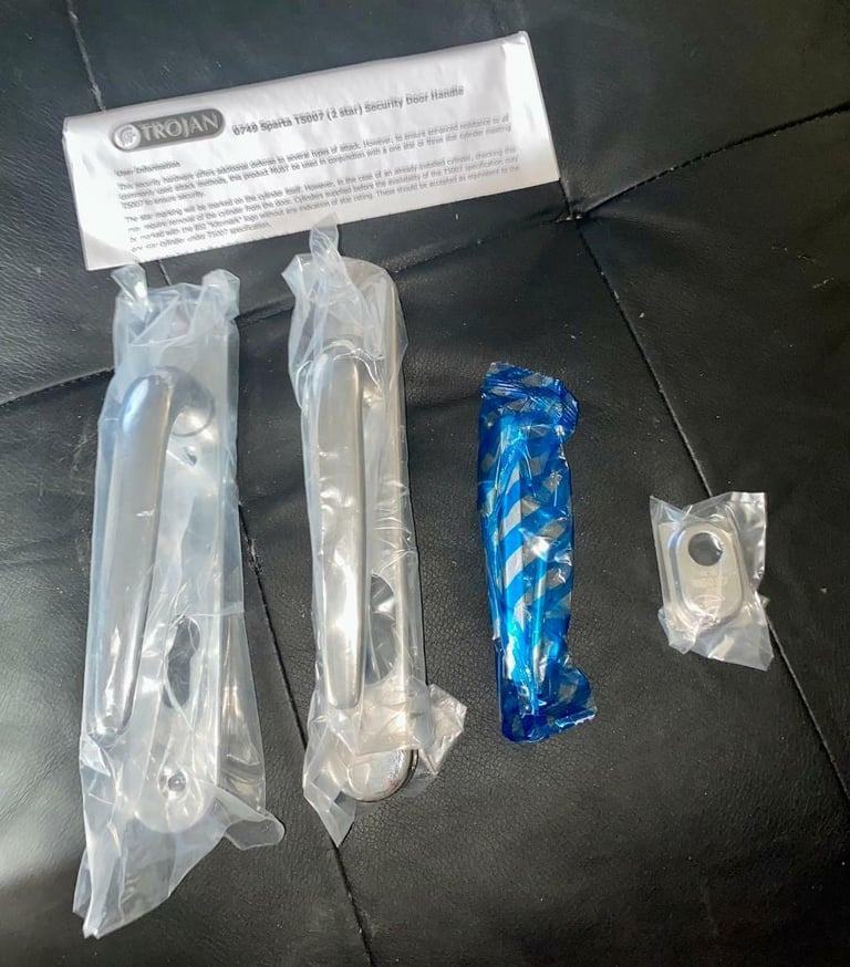 Trojan 0749 Sparta TS007 Security Door Handle. Brand New Boxed - 2 Available