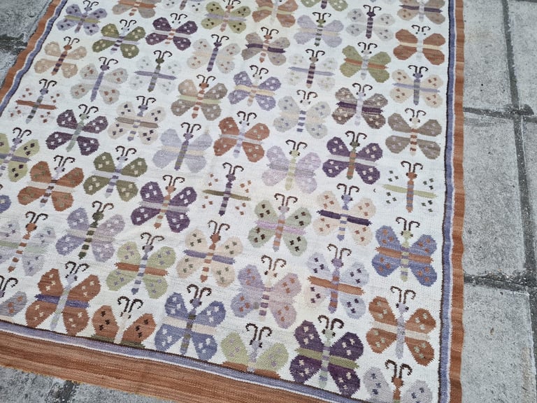 Rare Thin WeaveSmall Size Kilim