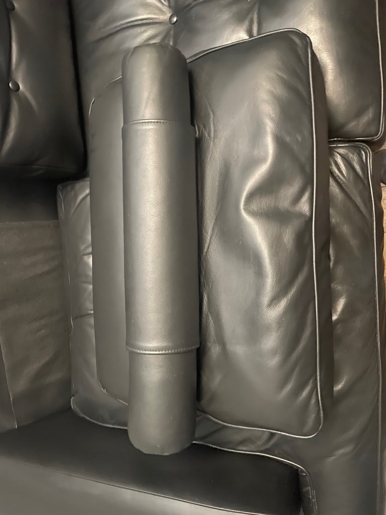 Leather 3 seater sofa