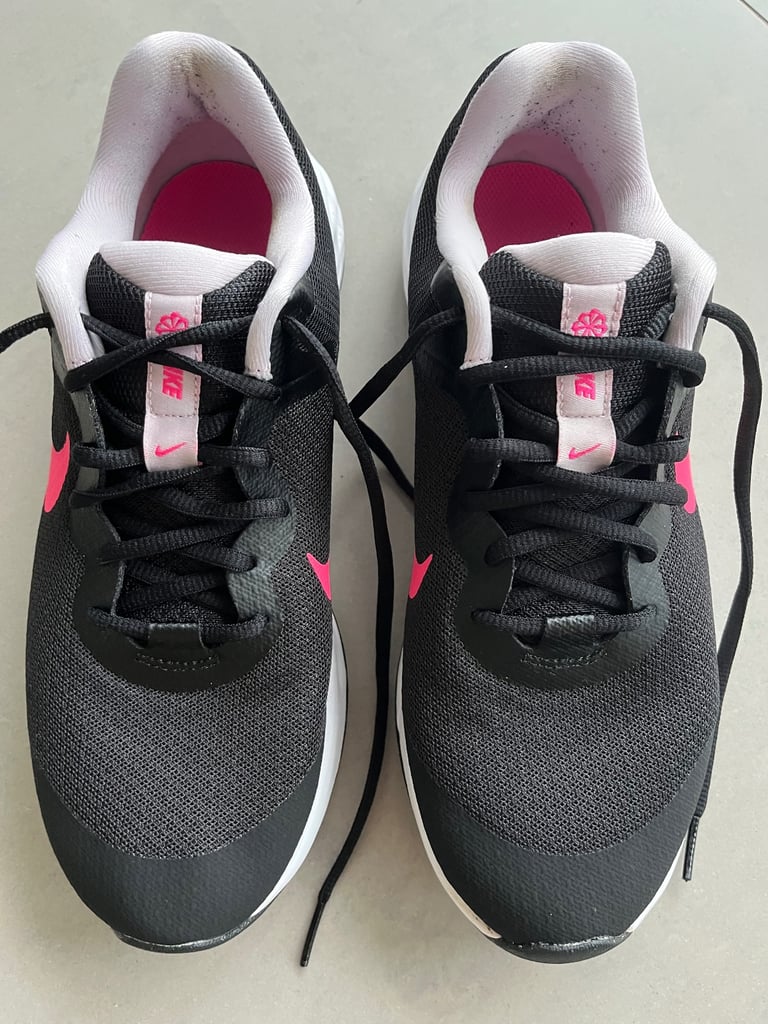 image for Nike Running Black & Pink Training Shoes. Size 6