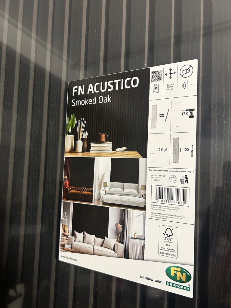 Brand new acoustic wall panel black 