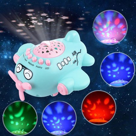 Kids Star Music Projector Light STORY TELLING Baby Sleeping Story Machines Early Education Toy Blue