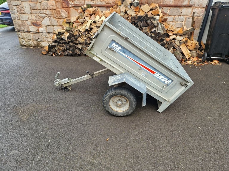 Erde 102 tipper trailer