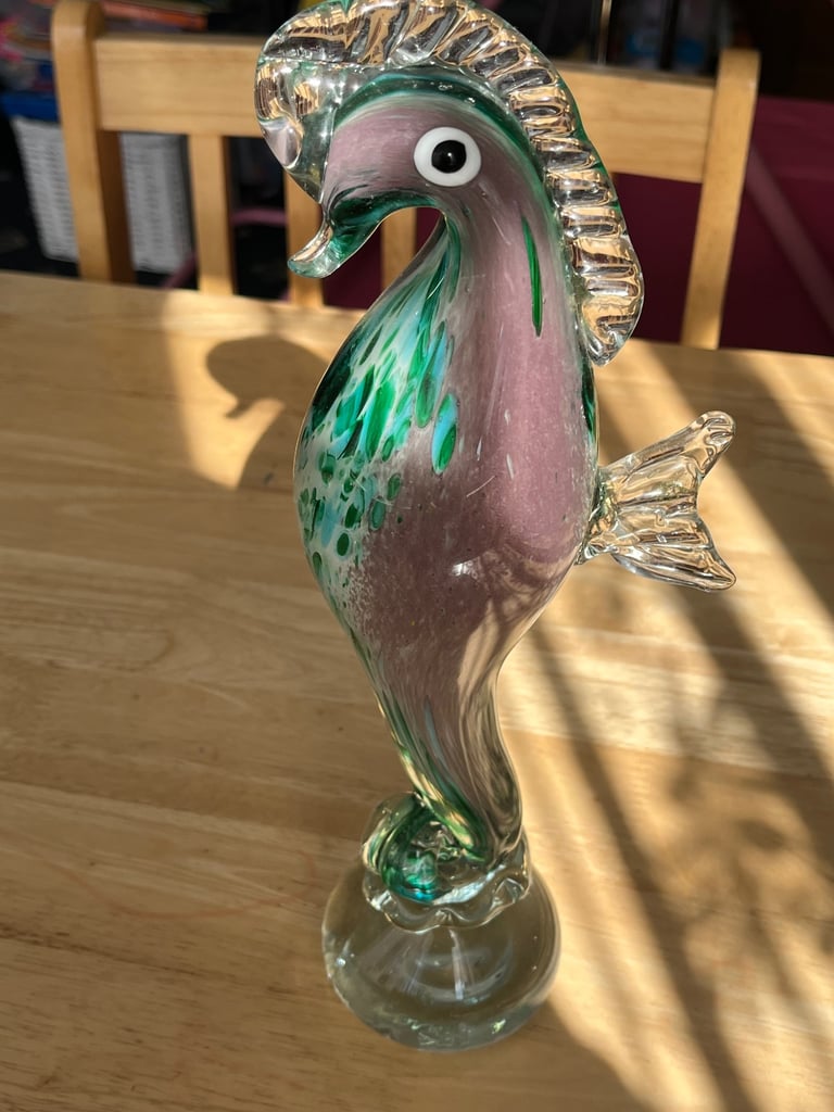 image for Murano glass seahorse sculpture 