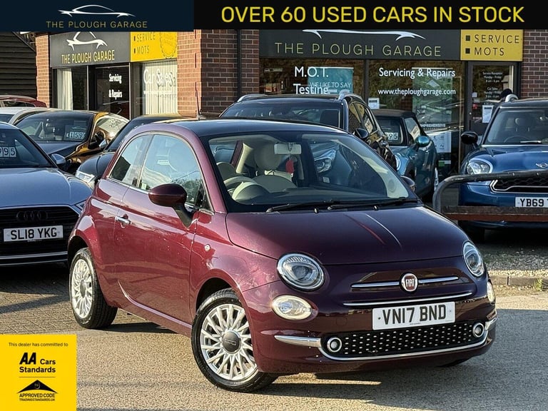 2017 Fiat 500 1.2 Lounge Hatchback 3dr Petrol Manual Euro 6 (s/s) (69 bhp) HATCHBACK Petrol Manual
