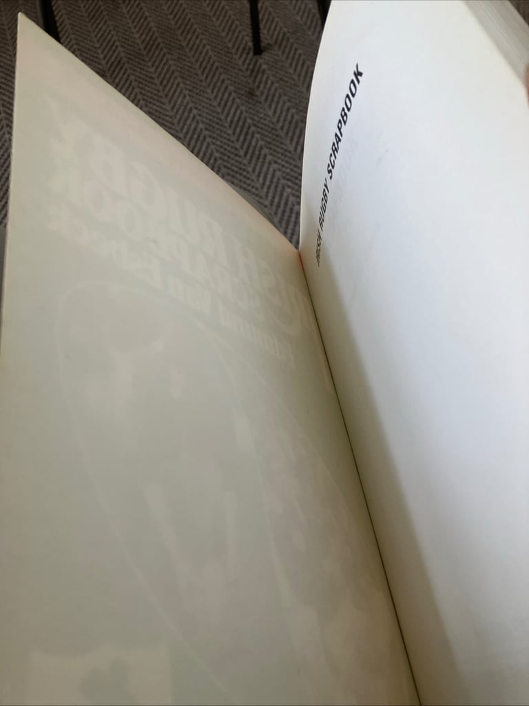 Vintage book Irish rugby scrapbook 1982