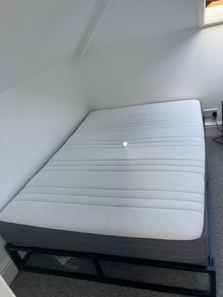 Double Bed Frame + Mattress