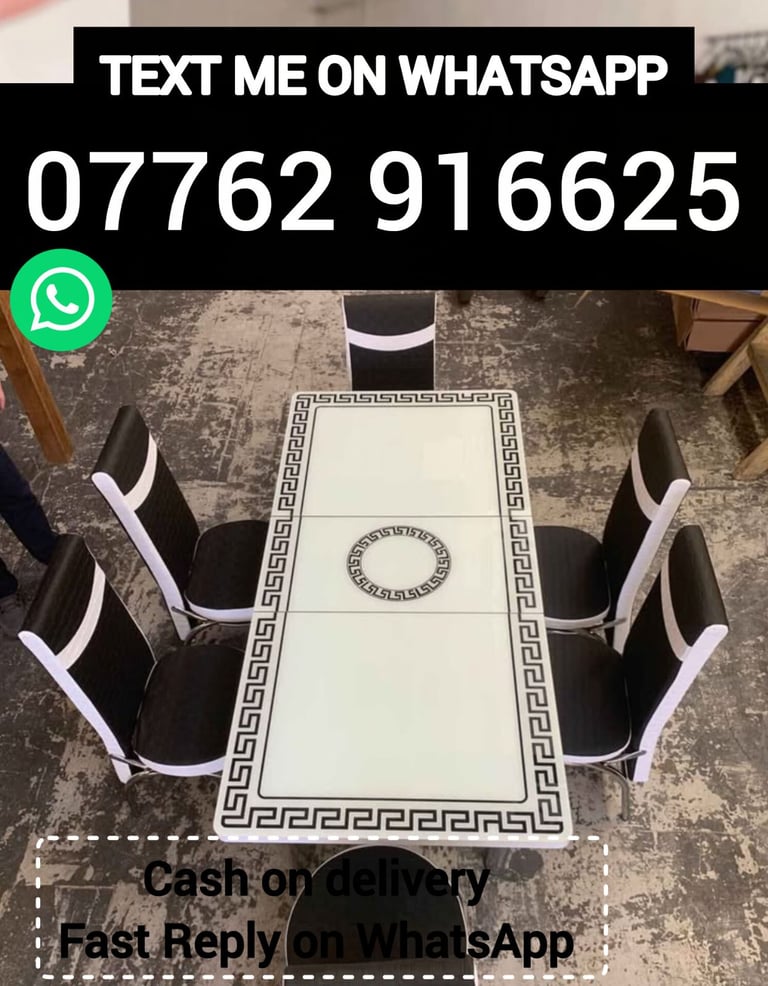 image for DINING TABLE WITH CHAIRS.