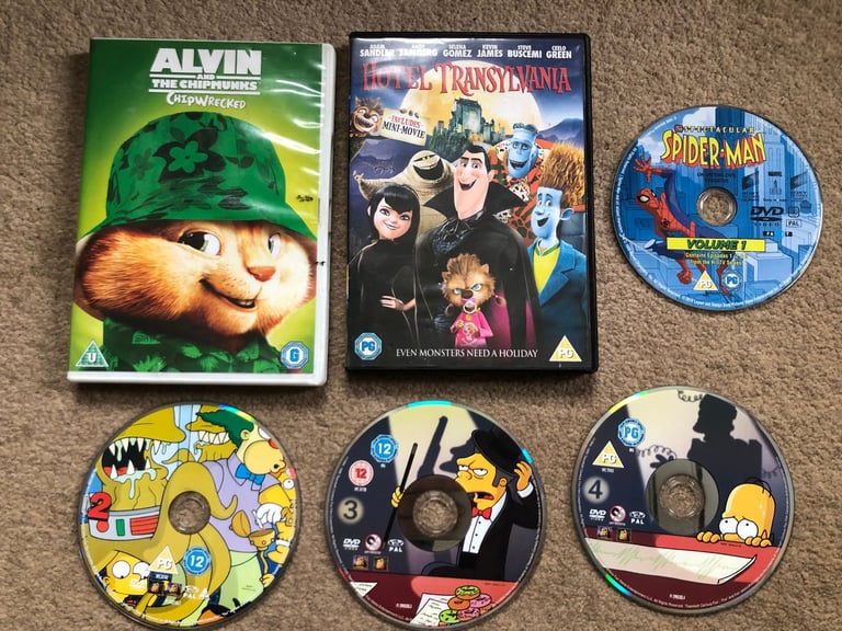 10 PC GAMES & PES2015 & 6 kids DVDs; Sims3,Monopoly,Tomb Raider,Football Manager, Star Wars