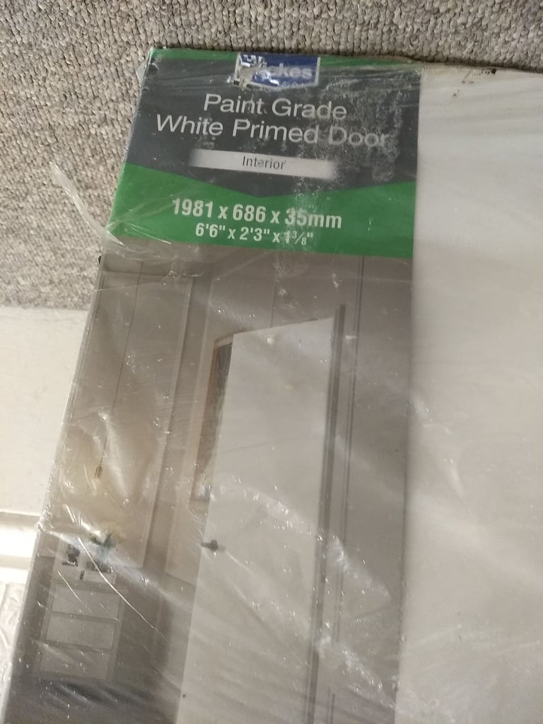  Wickes primed paint grade Internal door (NEW) 1981x686mm