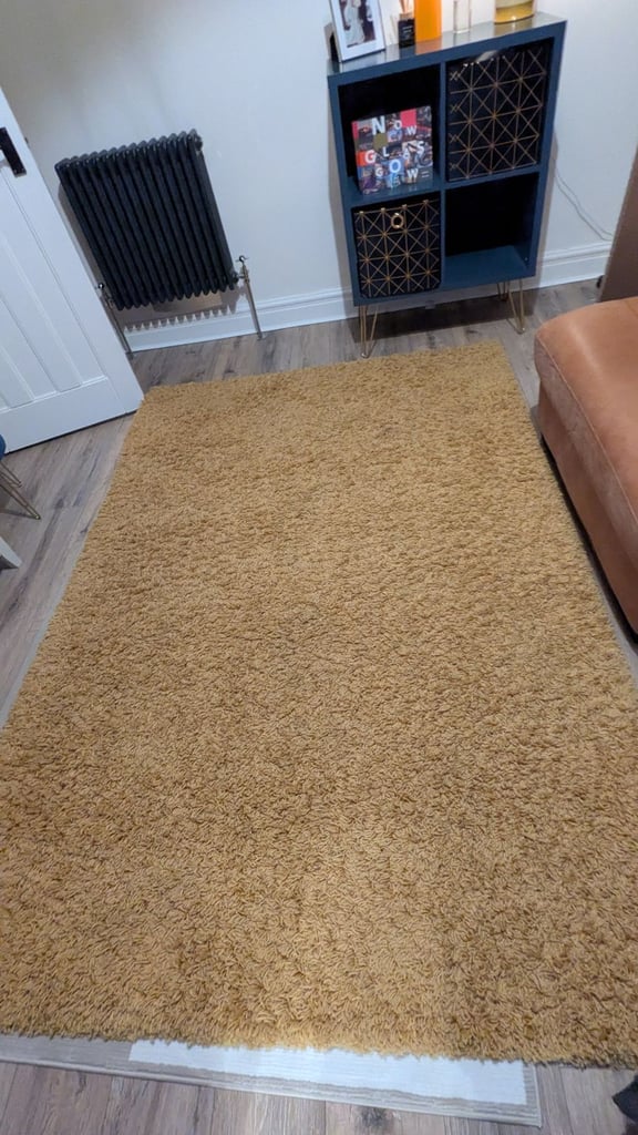 image for Mustard shaggy rug