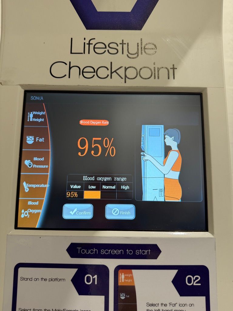 Self-Service Personal Health Check kiosk/Lifestyle Checkpoint Health Screening Station
