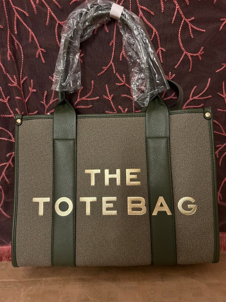 image for Green colour tote bag 