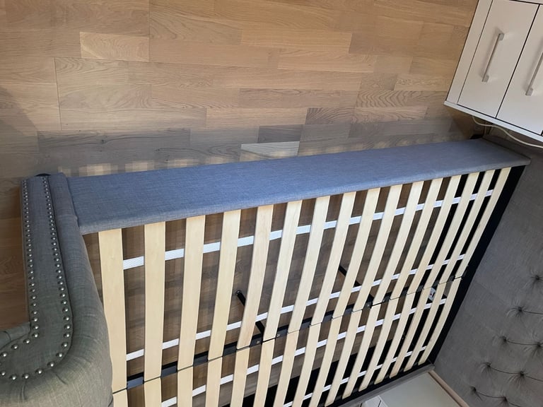 Next Grey Wool Blend  Westcott Double Bed Frame