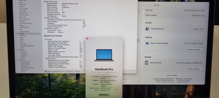 Apple Macbook Pro 13 inch 2019 16GB 512GB - 4TB ports