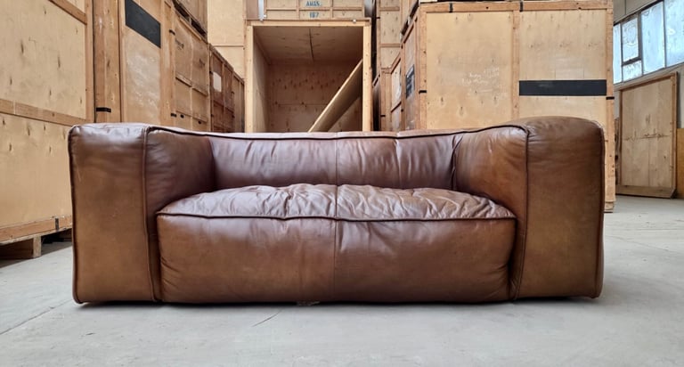 Timothy Oulton leather sofa