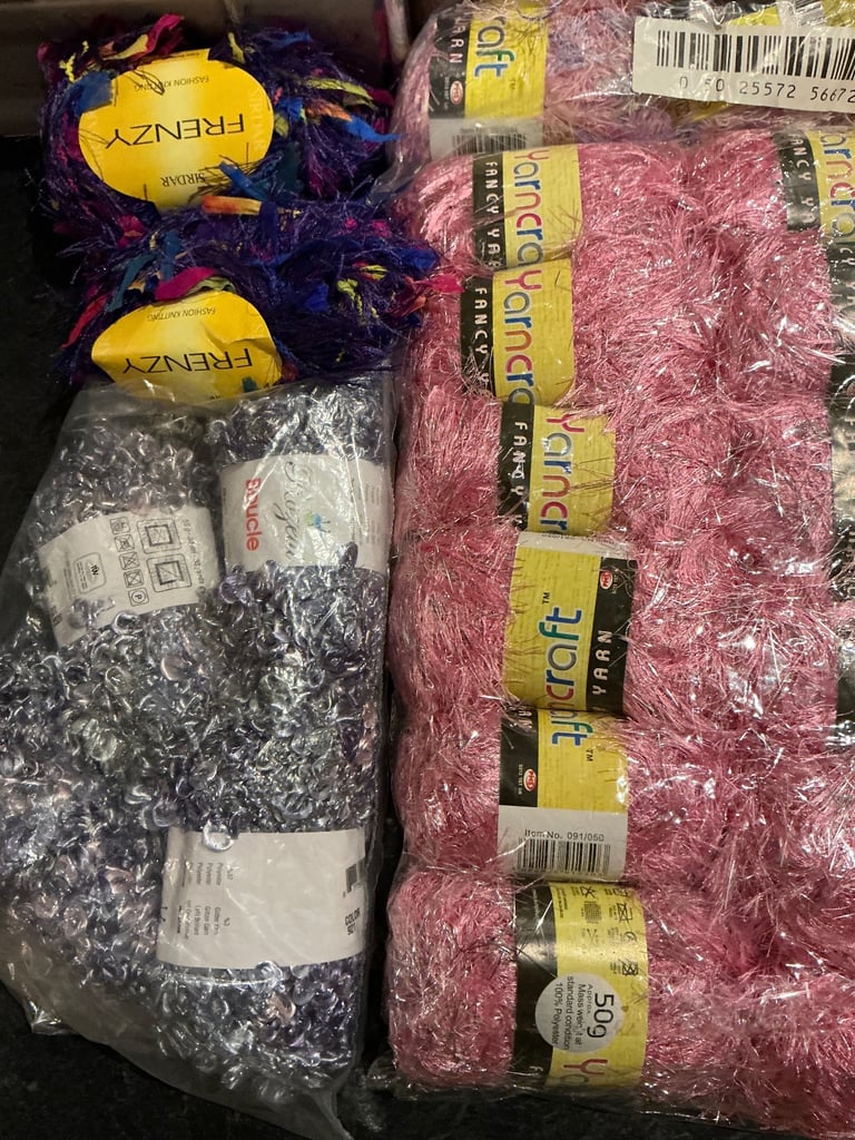 Job lot yarncraft knitting yarn etc. 