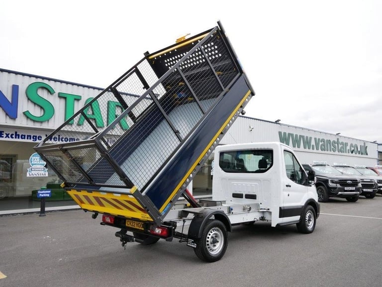 2022 TRANSIT 350 2.0 EBL 130 BHP L2 LEADER CAGED TIPPER ( REAR SWING BOARD ! )