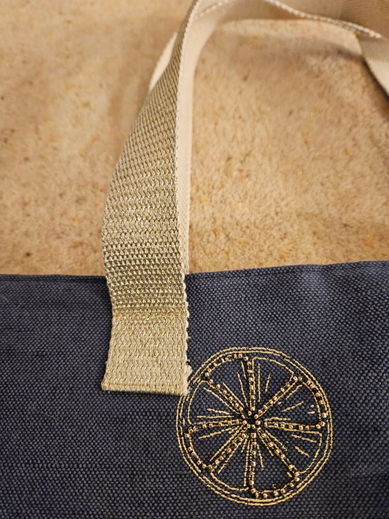 image for ACCESSORIZE Large Blue Canvas Bag - NEW WITH TAG