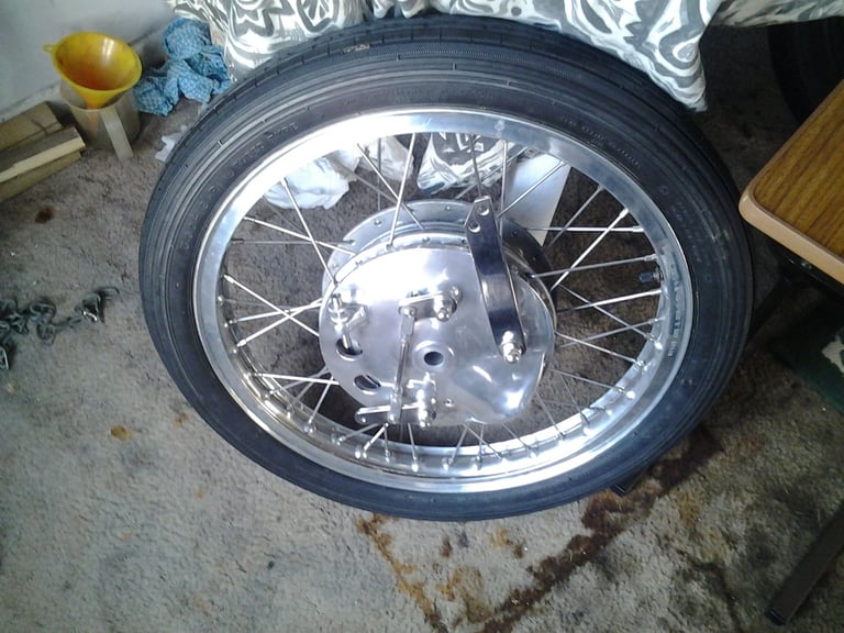 BSA Goldstar Front Wheel WMI Akront Stainless Spokes