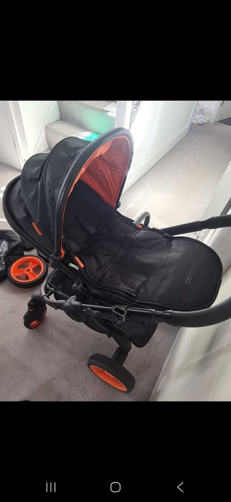 ICandy Peach 5th Anniversary Limited Edition Designer Collection (DC) pram Orange and Black