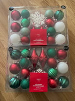 Marks and Spencer - 40 Mixed Shatterproof Baubles