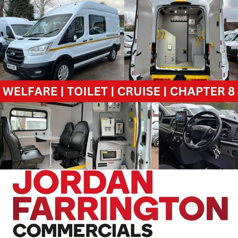 2021 70 reg FORD TRANSIT L3H3 350 TREND UTILITY SPEC MESS UNIT / WELFARE VAN 
