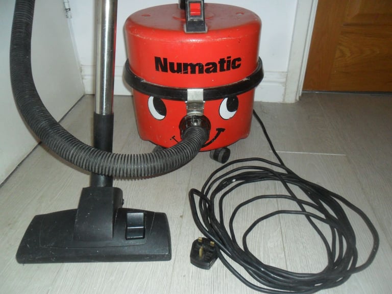 image for Numatic Henry Hoover NV250 Vacuum Cleaner Motor 1000w Vintage Metal Red Body with Accessories