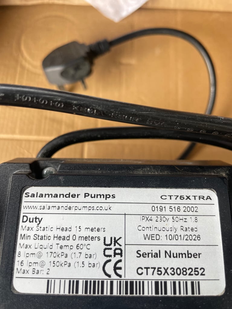 Shower pump