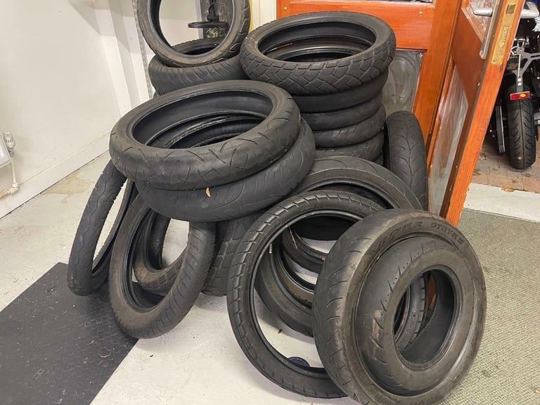 Free motorcycle and scooter tyres used 