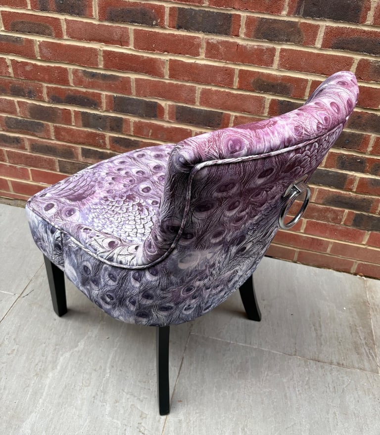 Peacock feather chair