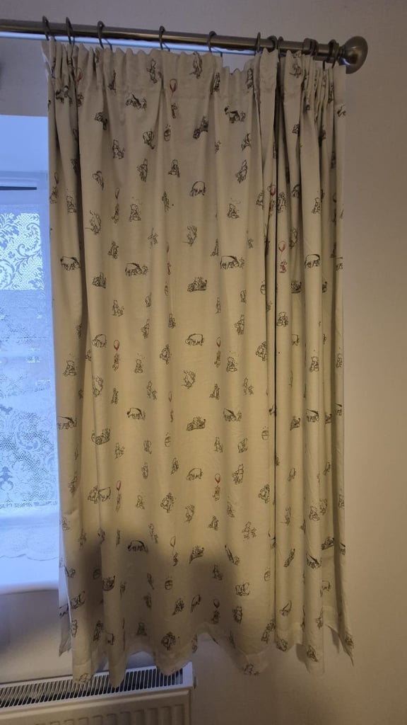 Nursery/kids bedroom curtains + lampshade
